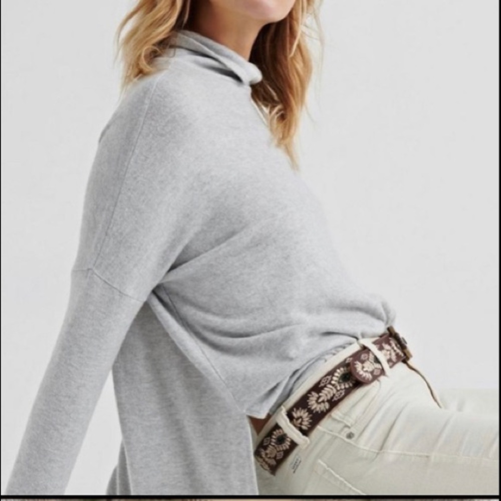 Lucky Brand grey turtleneck sweater size XS